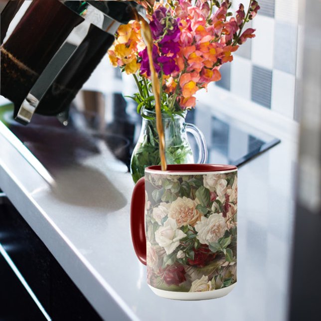 Vintages E. Hariel Rose Stillleben Tasse (Von Creator hochgeladen)