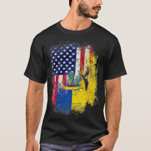 Vintages Ecuador und Amerikaner mit einem Coolen G T-Shirt