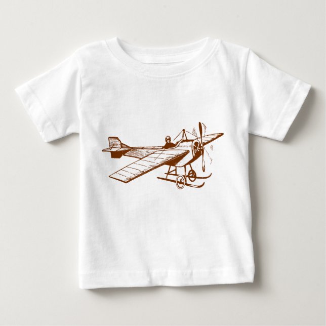 Vintages Eindecker - Walnut Baby T-shirt (Vorderseite)