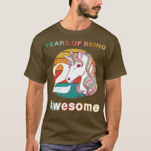 Vintages Einhorn 2 Jahre Phantastisch 2. Geburtsta T-Shirt