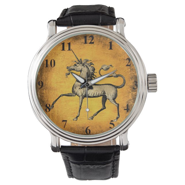 Vintages Einhorn Armbanduhr (Vorderseite)