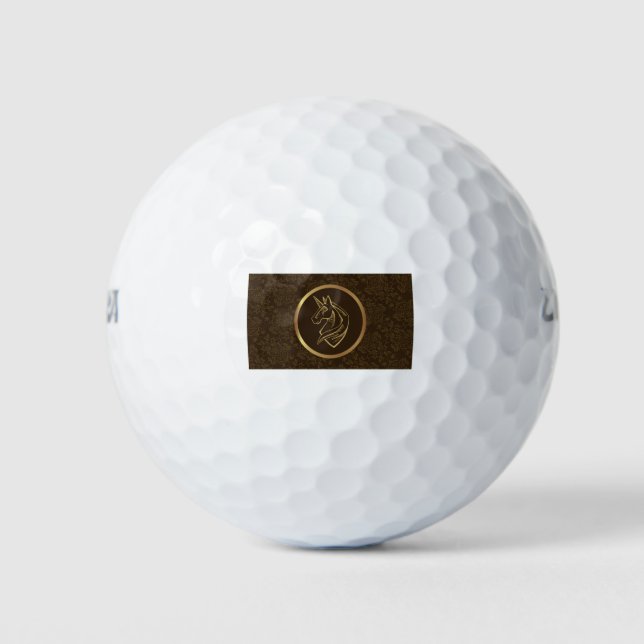 Vintages Einhorn Golfball (Vorderseite)