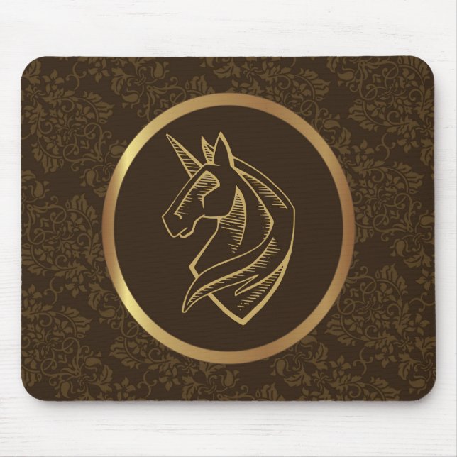 Vintages Einhorn Mousepad (Vorne)