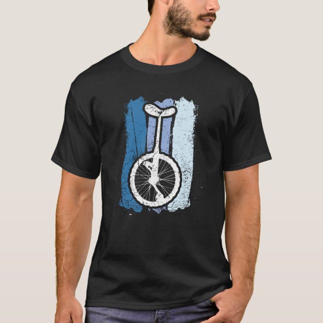 Vintages Einradfahren T-Shirt (Vorderseite)
