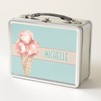 Vintages Eis in Aquarellfarbe Personalisiert