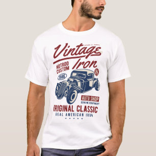 Vintages Eisen, Autos T-Shirt