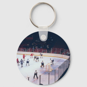 Vintages Eishockey-Match Schlüsselanhänger