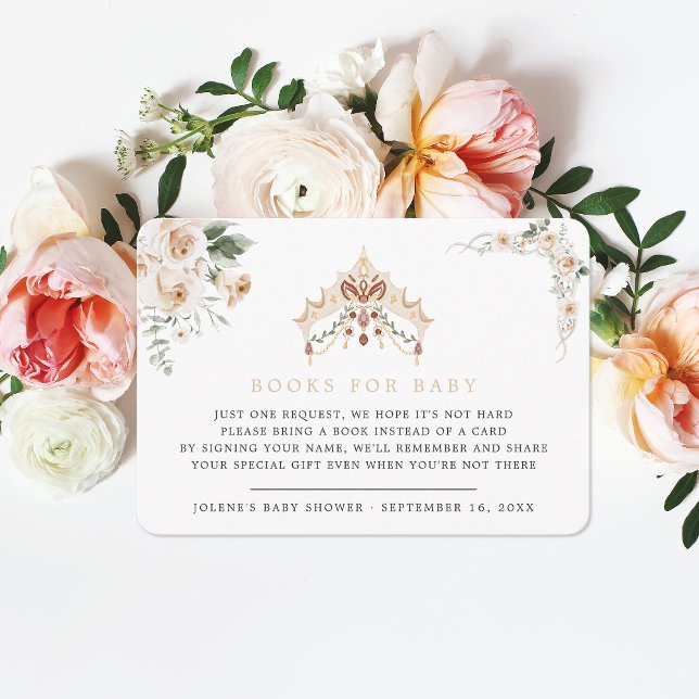 Vintages Elegant | Little Princess Book Request Begleitkarte (Von Creator hochgeladen)