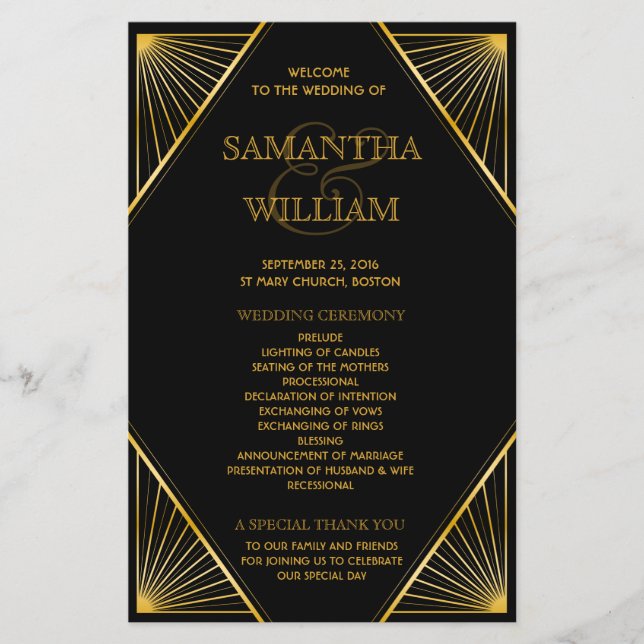 Vintages elegantes Art Deco (Vorderseite)