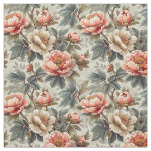 Vintages, elegantes Blumenmuster Stoff