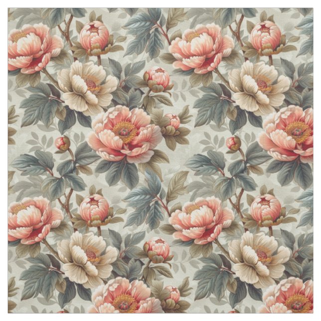 Vintages, elegantes Blumenmuster Stoff (Muster)