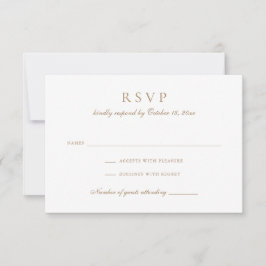 Vintages elegantes, florales Script-Gold-Hochzeit- Einladung