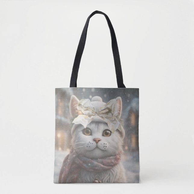 Vintages elegantes Niedliches Weihnachtsgeschenk Tasche (Vorderseite)