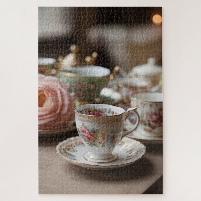 Vintages Elegantes Teacup (Vertikal)