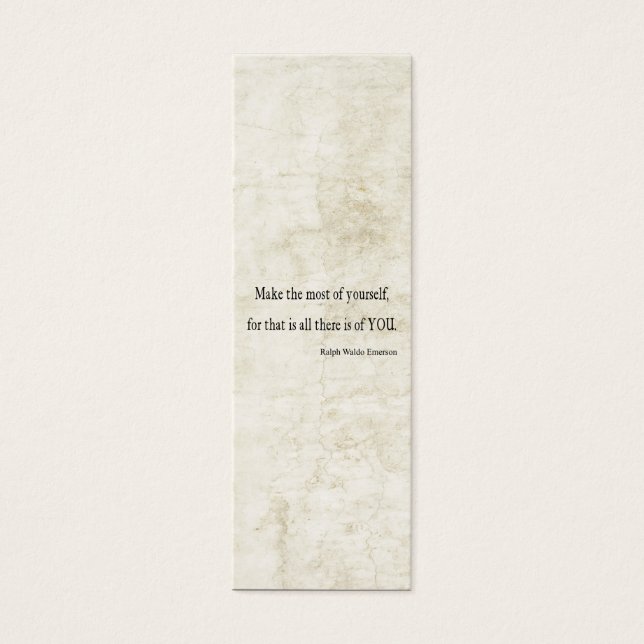 Vintages Emerson Inspiration Zitat (Vorderseite)