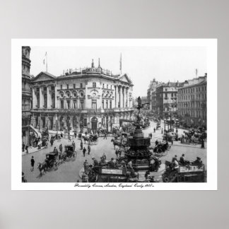 Vintages England, Piccadilly Circus London Poster