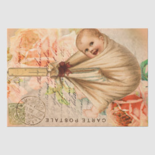 Vintages Entpackungs-Tissue Paper Seidenpapier