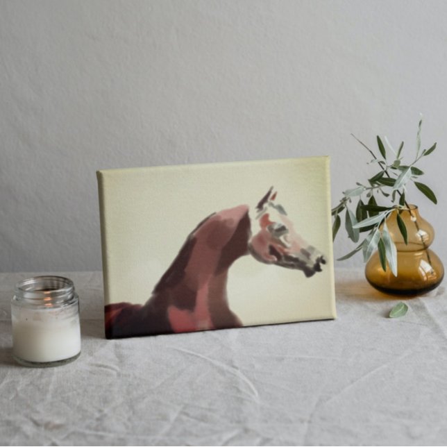 Vintages Erbe Arabisches Pferd Aquarellmalerei Poster (Von Creator hochgeladen)