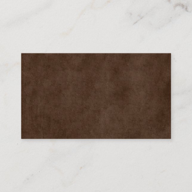 Vintages Espresso Dunkelbraunes Papiervorlage Visitenkarte (Vorderseite)