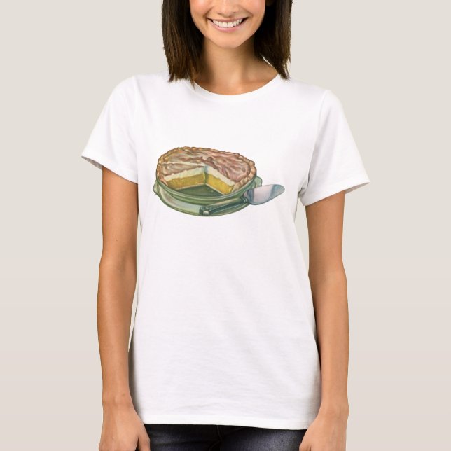 Vintages Essen, Lemon Meringue Pie Dessert T-Shirt (Vorderseite)