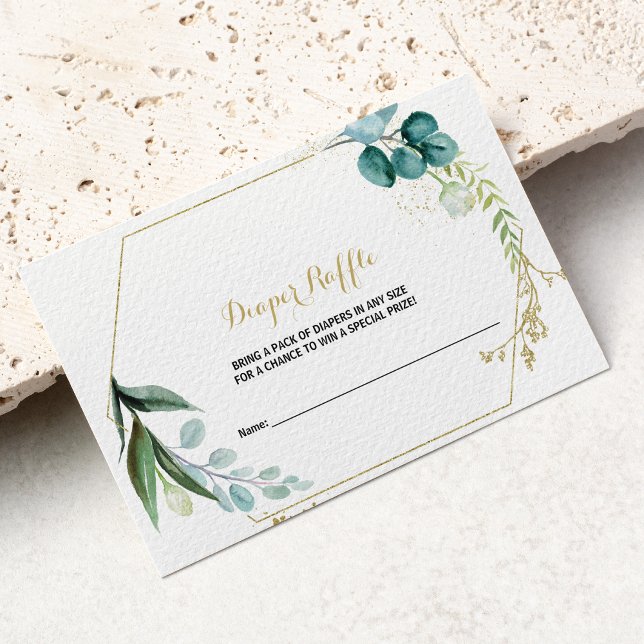 Vintages Eukalyptus-Windeln Begleitkarte (Von Creator hochgeladen)