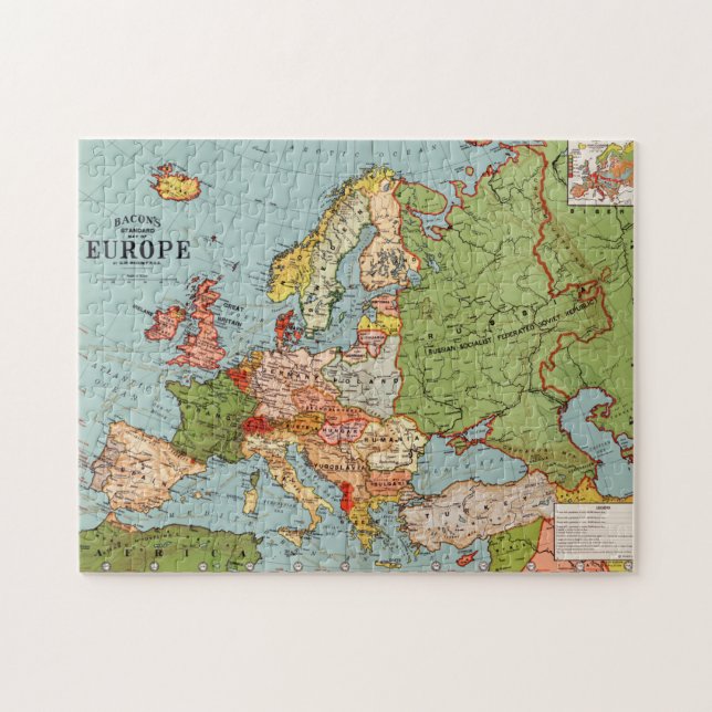 Vintages Europa 20. Jahrhundert Bacons Standardkar (Horizontal)