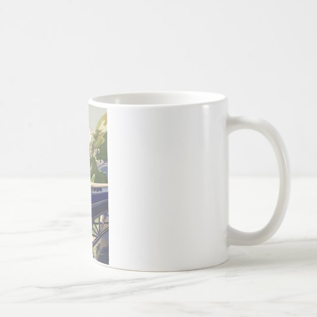 Vintages Europa Bahnreisen Kaffeetasse (Rechts)