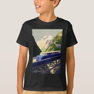 Vintages Europa Bahnreisen T-Shirt