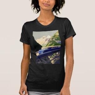 Vintages Europa Bahnreisen T-Shirt