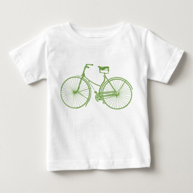 Vintages Fahrrad Baby T-shirt (Vorderseite)