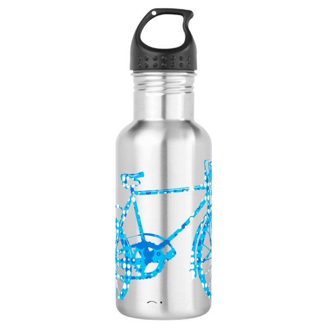 Vintages Fahrrad Edelstahlflasche (Vorderseite)