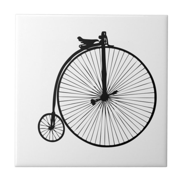Vintages Fahrrad Fliese (Vorderseite)