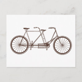 Vintages Fahrrad für zwei Postkarte