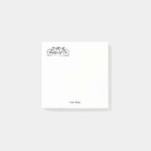 Vintages Fahrrad für Zweirad/Tandem Post-it Klebezettel