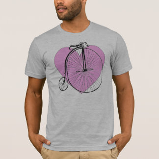 Vintages Fahrrad + Herz T-Shirt