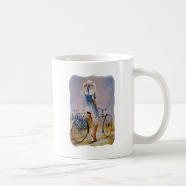 Vintages Fahrrad Kaffeetasse (Rechts)