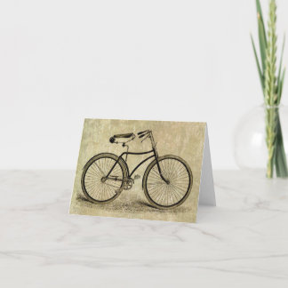 Vintages Fahrrad Karte