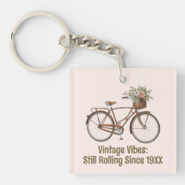Vintages Fahrrad Maßgeschneiderter Schlüsselanhäng Schlüsselanhänger