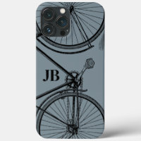 Vintages Fahrrad Monogramm Minimales Fahrrad