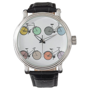 Vintages Fahrrad-Muster Armbanduhr