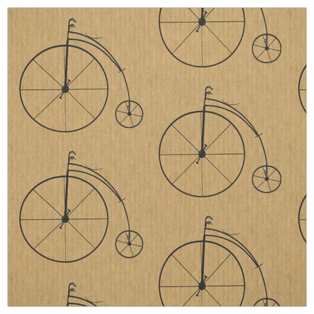 Vintages Fahrrad-Muster Stoff (Muster)