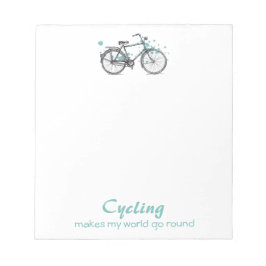 Vintages Fahrrad Zeichnend Notepad Notizblock
