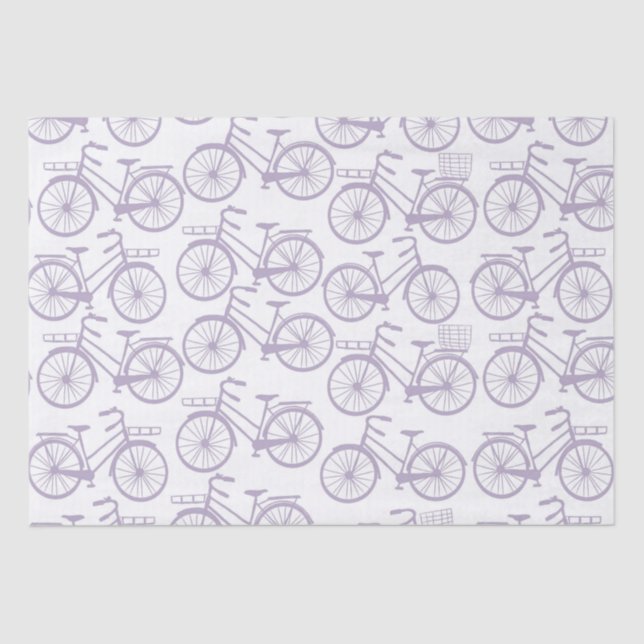 Vintages Fahrradmuster Seidenpapier (Vorderseite)
