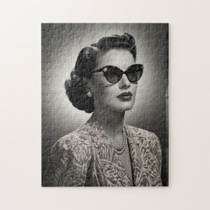 Vintages Fashion Foto Puzzle - Retro Style Jigsaw