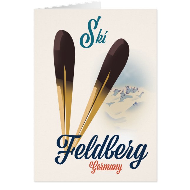 Vintages Feldberg Deutschland Skipposter (Vorne)