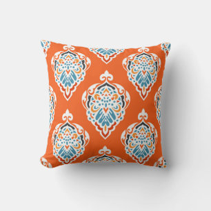 Vintages, festes Damast-Muster, elegantes Design. Kissen
