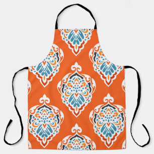 Vintages, festes Damast-Muster, elegantes Design. Schürze