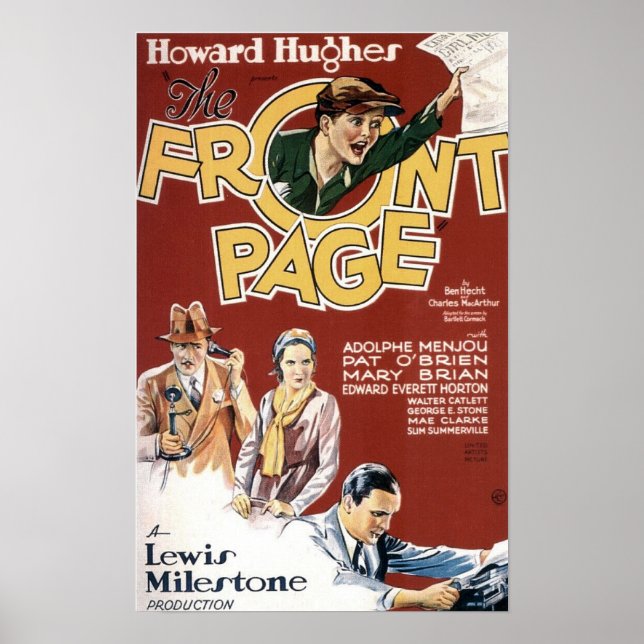 Vintages Filmplakat auf der Titelseite 1931 Poster (Vorne)