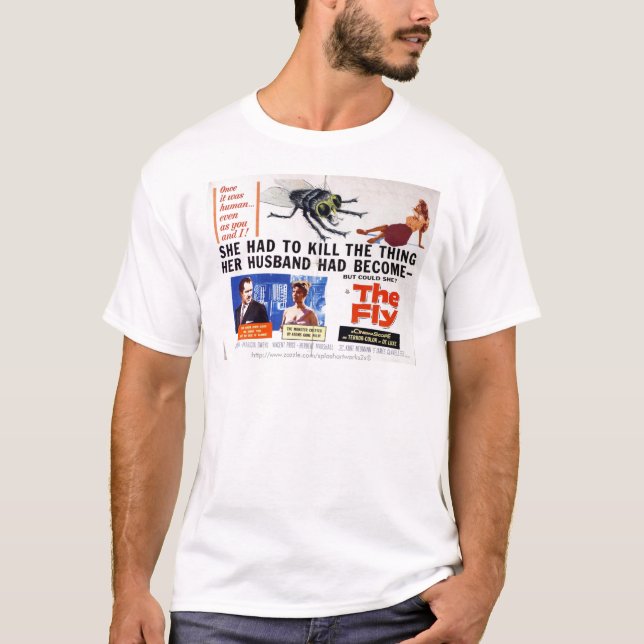 "Vintages Filmplakat - The Fly" T-Shirt (Vorderseite)