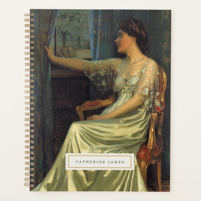 Vintages Fine Art Personalisiertes Notebook Planer (Vorderseite)